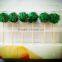 pompon decorative glitter floral cocktail picks