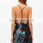 clothing/women dresses/Black Deep V Neck Backless Sequin Dress