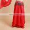 STELISY Ladies Beautiful Long Red Skirt Sexy Arabic Belly Dance Wear