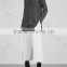 Wholesale Women Apparel Striped Neck-ties Black and White Silk Shirt(DQE0365T)