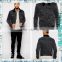 Black Denim Fleece Jacket for Mens with Variations Tops