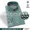 T/C Fabric Button Down Green Check Men's Shirts