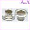 hot sale big size metal plated garment eyelets and grommets