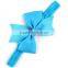 Kids Stretch Bowknot Headbands Headwear Fishtail Hair Bow Flower