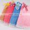 Decorative microfiber hanging kitchen round towel with tie