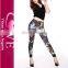 naked sexy girl womens workout floral pattern print fitness leggings stretch pants