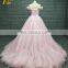 Princess Off Shoulder Butterfly Ball Gown Pink Prom Dress For Evening 2017