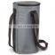 Grey Color Round Custom Polyester Whisky Cooler Bag