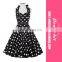 2017 New Vintage Print Flower Short Sleeve Bodyon Bandage Dress