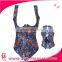 flower printed Shoulder strap corset shaper slimming corset, bust and waist shaper