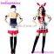 Sexy Rabbit Black Red Printed Girls Halloween Costumes