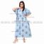 Floral Kaftan Caftan Long Dress Cotton Beach Cover Up Sleepwear Maxi Gown Indian