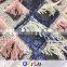 OLF cr0085 New design 3D sequin clip multi color embroidery lace fabric