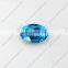 China Wholesale Oval Crystal Fancy Stone Silver Base Point Back Crystal Stone For Earring Jewelry