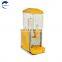 Hotel buffet catering gold fruit juice cold machine 2 tier gallon acrylic frozen collapsible carbonated beverage dispenser