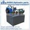 hydraulic power pack with 12 volt DC motor on tipping tralier