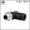 18AWG 60V 5Pin 6-8 M12 Field Installable 90° Screw-In Screw Type for Communication equipment harness