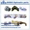 one piece crimping hydraulic hose fittings metric threaded