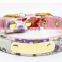 Printed Stainless Steel Iron Sheet Pet PU Collar Leash Training Dog Rope Pet Neck Chain Pet Supplies
