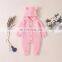 2020 Ins Autumn Full Sleeves Knitting Hooded Baby Bodysuits