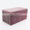 Modern velvet fabric tufted ottomans and poufs factory custom size soft ottoman stool bench