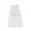 Print Zipper Summer Knitted Organic Cotton Sleeping Bag For Baby