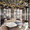 Golden circle round chandelier living room bedroom study restaurant simple light luxury personalized lighting