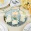 Personalized Beveled Edge Mirror Candle Plate Tealight Candle Holder