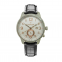 Stainless Steel Case multi-function Watches Man Genuine Leather Dual Time Quartz Watch