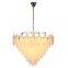 Luxury modern personality  living room  feather leaf glass chandelier