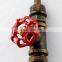 Industrial Retro Iron Pendant Lamp Water Pipe with lampshade Hemp Rope Fixtures Lamp