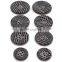 Round custom marker sewing fancy flat ring fabric covered 4 holes eyelet buttons