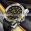 Custom quartz watches Skmei 9156 leather quartz watch with chronograph