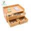 Wholesale Bamboo Desk Organizer Drawer Storage Box