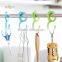 2Pcs/Set Candy Color Plastic Bag Hook Hanger