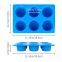6Cups Food grade Silicone  Round Cake Mould Cupcake Tin Muffin Mold Tray Baking Pan