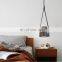 Industrial Mini Pendant Light With Leather Contemporary LED Dining Chandelier LED Lamp