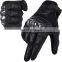 Customized carbon fiber long Factory Touchscreen Full Finger Knuckle Protection Anti Slip Motorcycle Racing Gloves