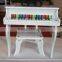 2016 Wholesale Musical Toys White Wooden Piano With 30 Keys New Style Piano For Kids Practice
