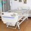 Epoxy Coated Medical 4 Section Frame Abs Hospital Bed With Collapsible Stainless Steel And Aluminum Alloy Guardrails