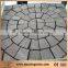 G684 flamed basalt pavers black granite spit mesh paving stone