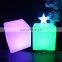 illuminated PE material LED cube seat bar seats lighting cube LED Furniture glowing plastic cube chair