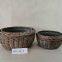 Willow Wicker Garden Flower Pots For Plants Wholesale Eco Friendly