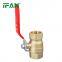 IFAN Free Sample Brass Ball Valve Heat Resistant Brass Forging Ball Valve