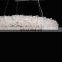 Big Round Crystal Circle Chandelier Pendant Lights For Living Room Hotel Restaurant Hanging Lights