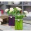 colorful Square Block Glass Vases for flower