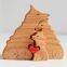 Wood Carved Wolf King Warm Family Jigsaw Puzzle Set
