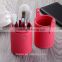 8 pcs/set New naked 3 makeup brushes professional Cosmetic Facial Makeup Brush Kit set with nake PU cylinder