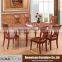 6seats extendable dining table wooden furniture model