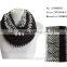 100 acrylic knitted scarf winter warm geometry pattern woman infinity loops